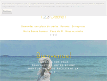 Tablet Screenshot of 123creche.com